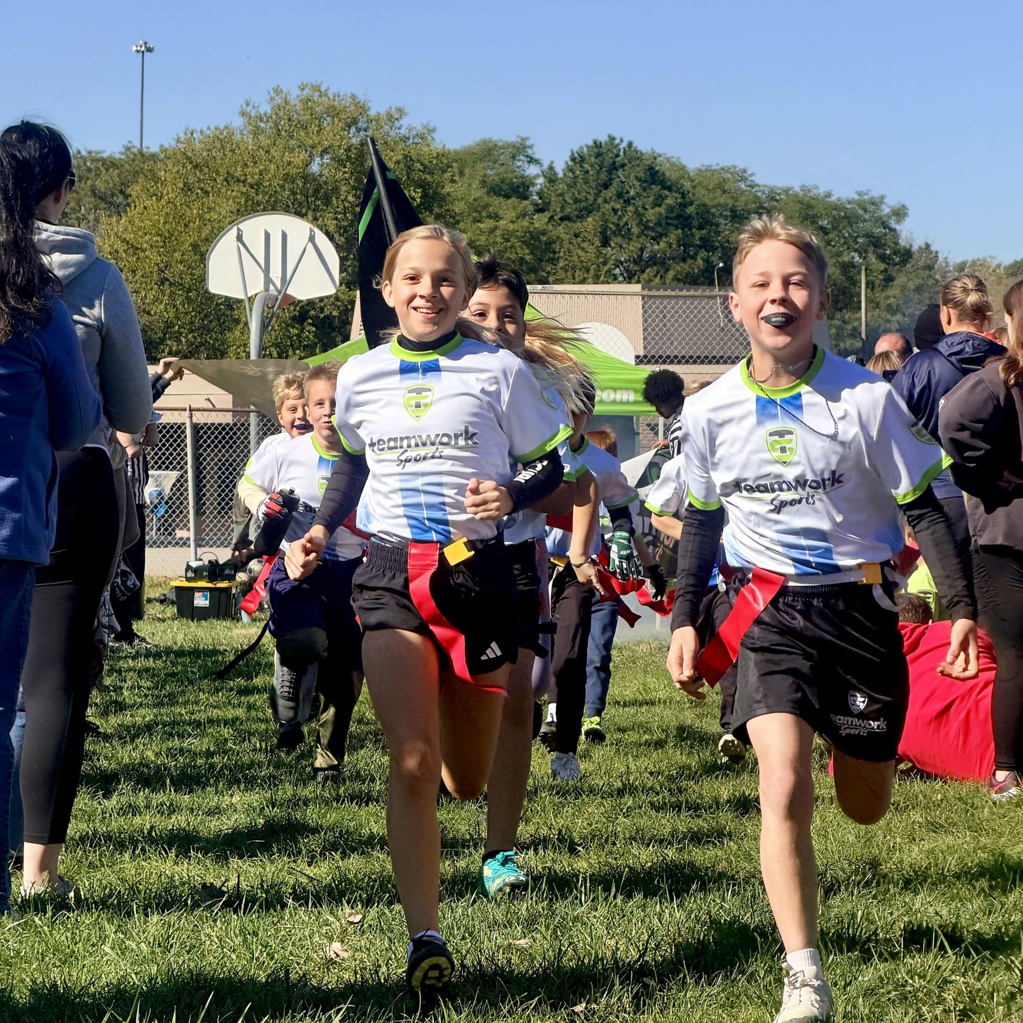 Flag Football players at Teamwork Sports